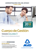 Cuerpo de Gestión de la Administración Civil del Estado (Turno Libre). Temario volumen 3