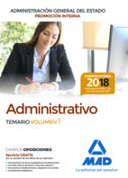 Administrativo de la Administración General del Estado (Promoción interna). Temario volumen 1