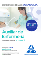Auxiliar de Enfermería de Osakidetza-Servicio Vasco de Salud. Temario General Volumen 3