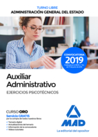 Auxiliar Administrativo de la Administración General del Estado (Turno libre). Ejercicios psicotécnicos