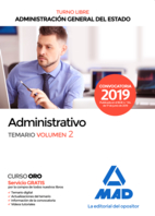 Administrativo de la Administración General del Estado (Turno Libre). Temario volumen 2